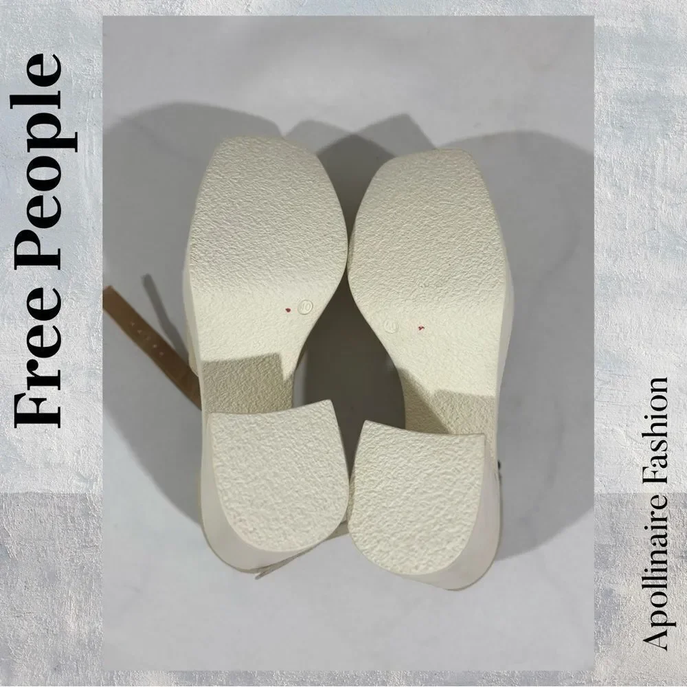 Free People Gwen Mary Jane Platform Heels in Moonlight Size 40 New or 10 US